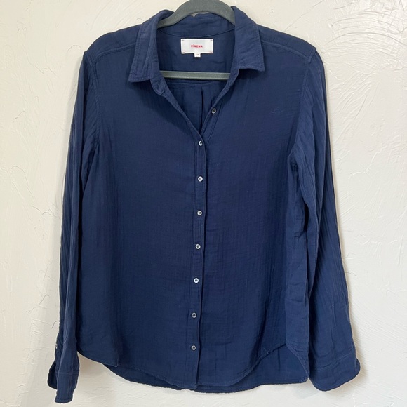 XiRENA Scout Shirt in North Star Dark Blue Button Down Shirt size XS - Picture 2 of 7